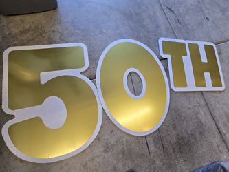 50th Yard Sign 