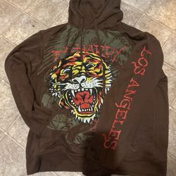 Brown Ed hardy Tiger Hoodie