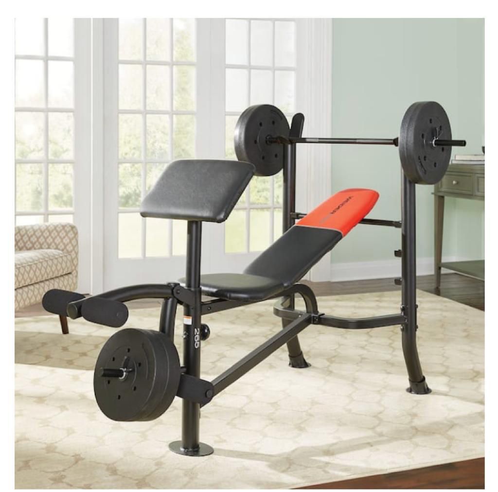 Weider Pro 265 Bench with Weight 80lb