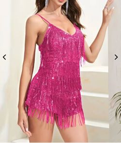 Pink frenzy romper