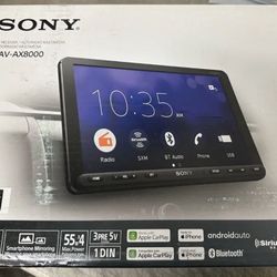 Sony XAV-AX8000 1DIN chassis 8.95” floating LCD screen with Apple Car Play, Android Auto, Media Receiver with Bluetooth !!Firm price!!