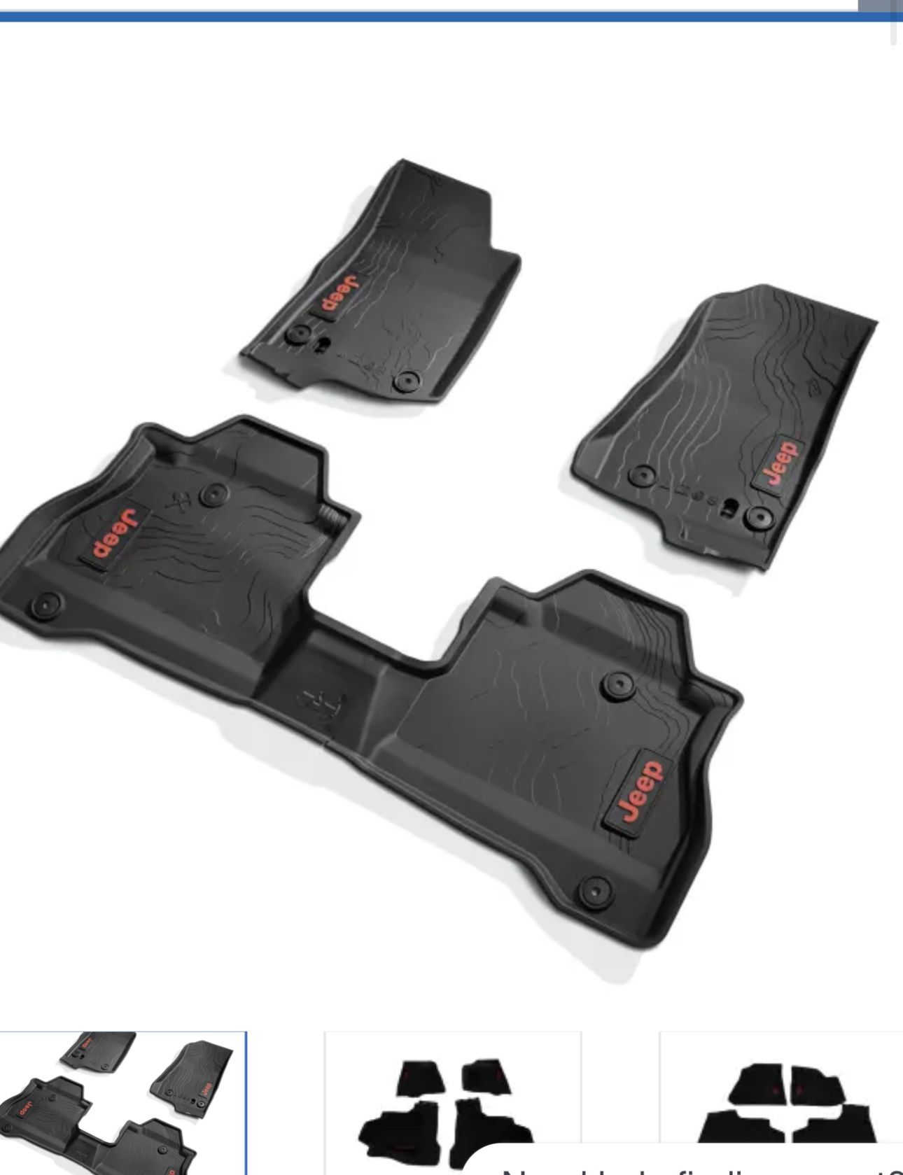 Jeep Gladiator Mopar Floor Mats Fit 2020-25 Year