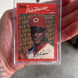 Signed baseball card