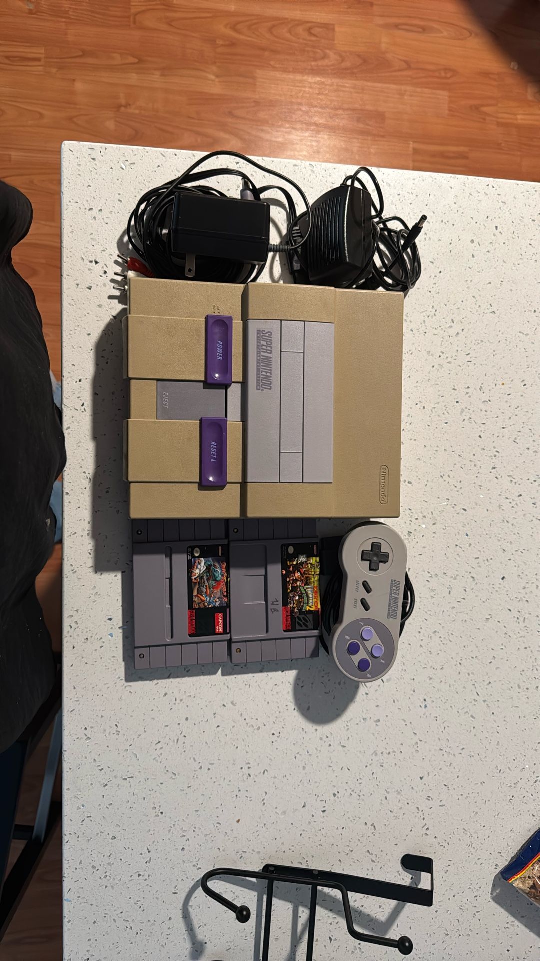 Used Super Nintendo With 2 Games And 1 Controller 