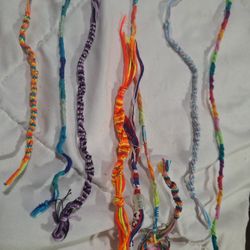 Handmade Embroidery Floss Friendship Bracelets 