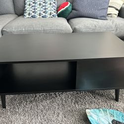 Black Coffee Table - Mid century Modern 
