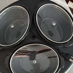 3 pot Crockpot
