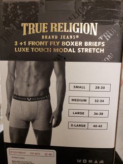 True Religion Cotton Stretch Mens Boxer Briefs, Mens  