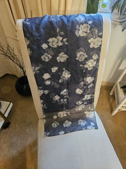 Stunning Sheer Floral Black & White Scarf