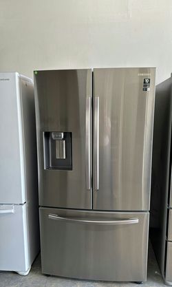 Samsung 3-Door Refrigerator (French Door Fridge) Stainless Steel - Water Dispenser LED Lighting