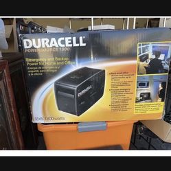 New Duracell Power source Battery