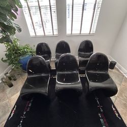6 Black Acrylic “ Dream Life Chairs”