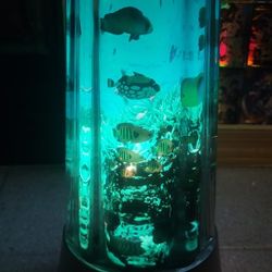 Vintage 1994 Rotating Fish Lamp