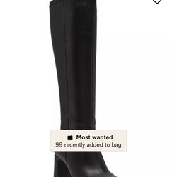 Madden Girl Wisee Wide-Calf Block-Heel Knee-High Dress Boots