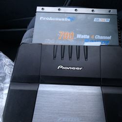 New Pioneer Sub Amp And Used P/A Amp