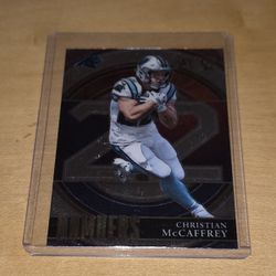 2021 Panini Select Numbers #SN-20 Christian McCaffrey Carolina Panthers 49ers