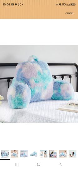 Tie-Dye Plush Reading Pillow with Arms
