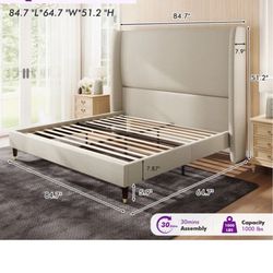 A brand new( in the box) queen bed with mattress