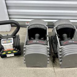 PowerBlock EXP Adjustable Dumbbells + KettleBlock
