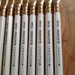 Blackwing Pencils Pearl With  Horse Logo Black Lettering 