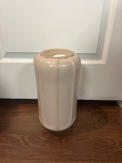Tall Ceramic Vase Neutral Tone