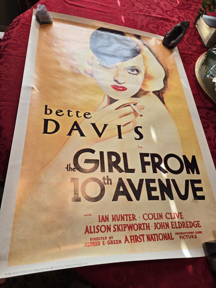 Vintage  Bette Davis Poster 