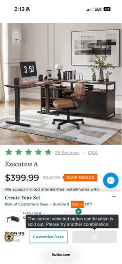 Fezbio stand- up desk brand new