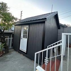 10x12 Backyard Shed, Metal Roof