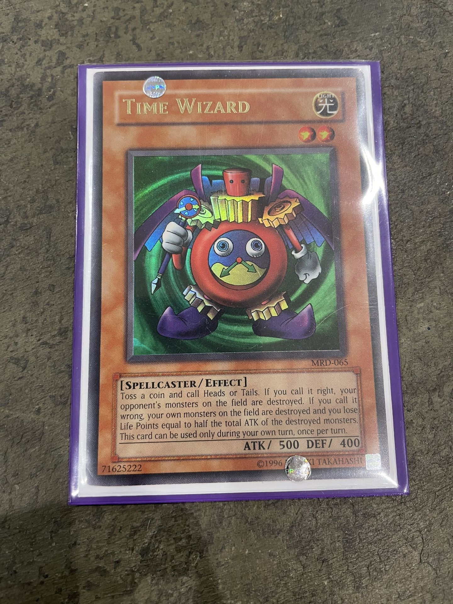 Time Wizard Yugioh Card Holo