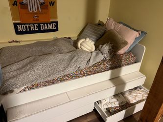 Twin Bed with Trundle and Drawers