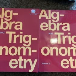 College Algebra & Trigonometry Textbooks