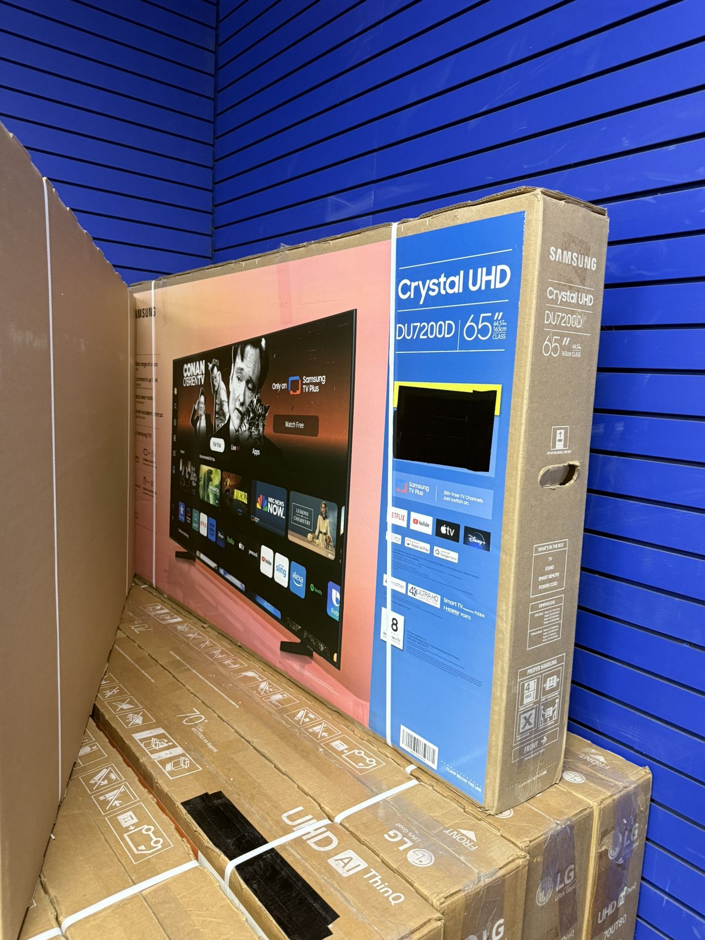 65” SAMSUNG CRYSTAL DU7200 4K SMART TV
