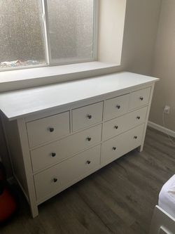 IKEA HEMNES 8-drawer dresser, white stain, 63x37 3/4 " for Sale in Coeur  D'alene, ID - OfferUp