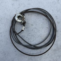 5/16 in. x 20 ft. Galvanized Uncoated Steel Wire Rope with Grab Hooks