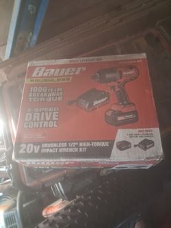 Power brushless thousand foot pounds 3 speed Drive control brushless half inch high torque impact wrench kit