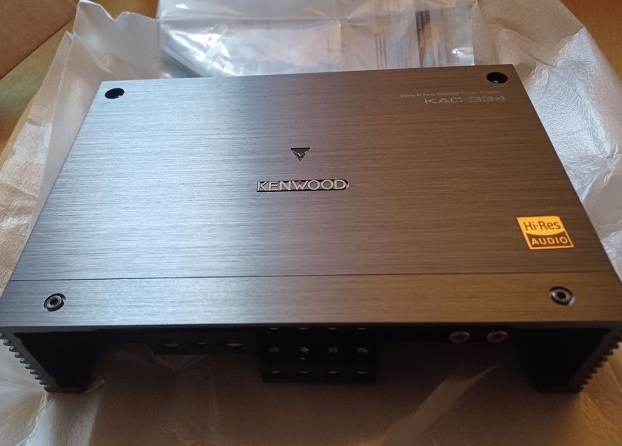 New Kenwood Class D 4 Channel Amplifier