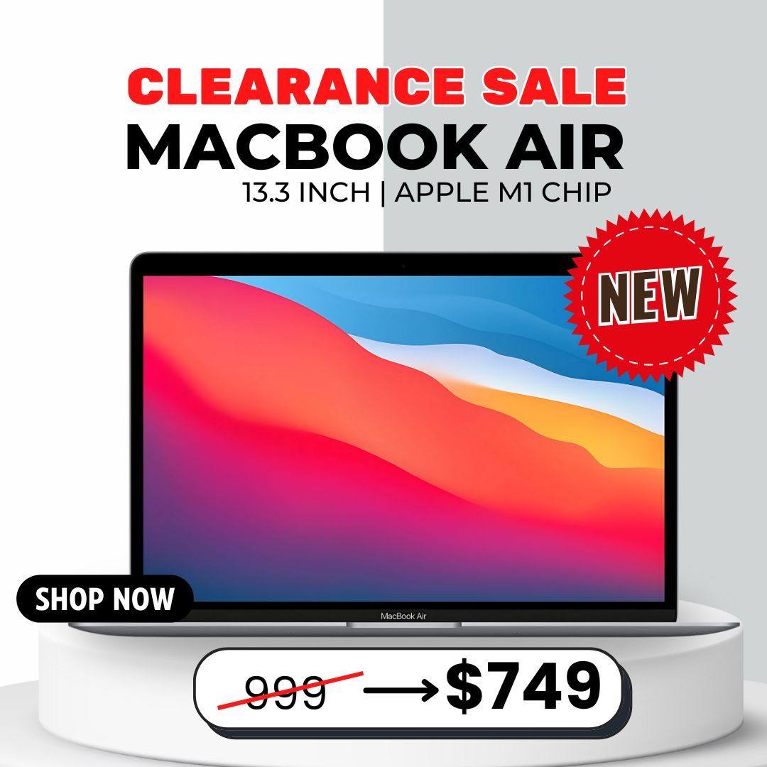 💻 MacBook Air M1 – Potente, Ligera y Desde $749 o Solo $1 de Entrada 🔥