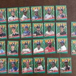 1991 Donruss MLB Baseball MVP complete 26 card subset GRIFFEY CLEMENS BRETT +