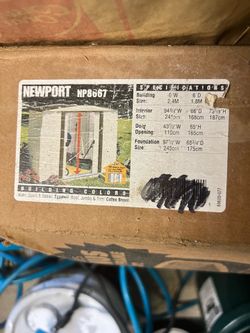 8x6 Storage Shed – Metal Outdoor Shed – New in Box