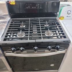 Whirlpool 30" Wide Apartment Size 5 Burner Stainless Steel Gas Stove Range Estufa 