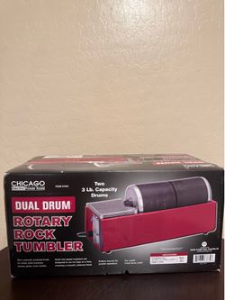 Chicago Electric Power Tools Dual Drum Rotary Rock Tumbler ITEM 67632