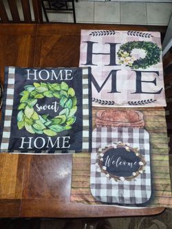 Farmhouse Decorative Throw Pillow Covers Set of 3
