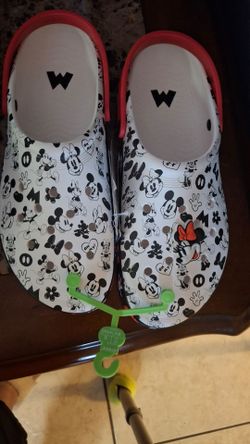 Mickymouse  croc shoes size 12 M