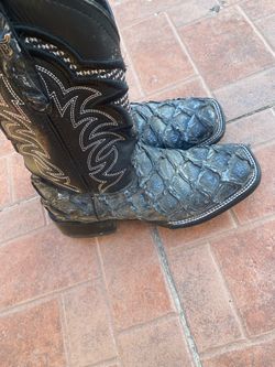 pirracuco fish skin leather boots