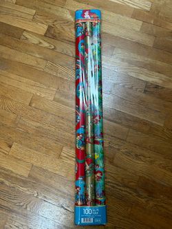 Vintage little Mermaid Christmas Wrapping Paper 