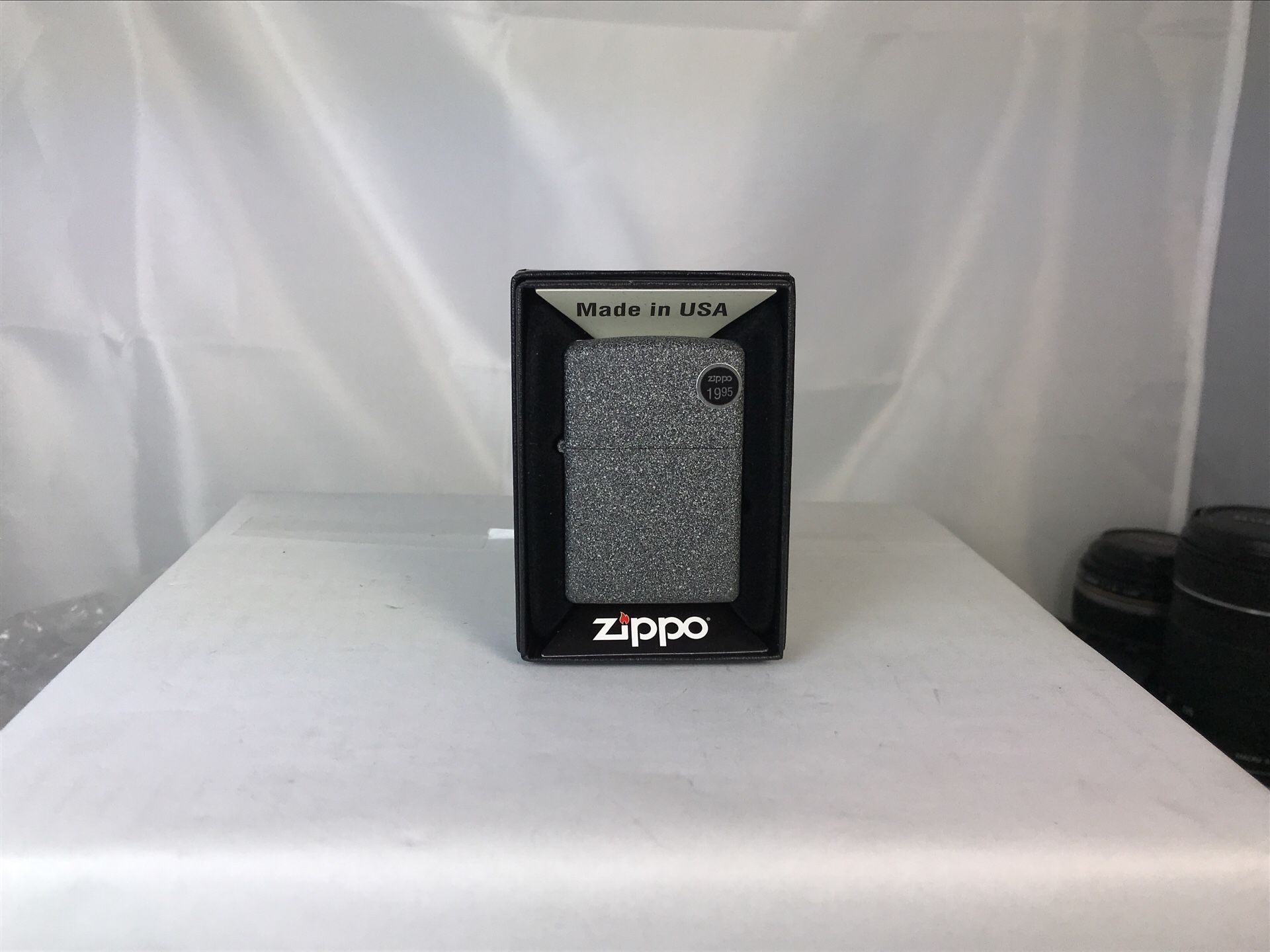 Zippo Iron Stone Lighter, Gray, Windproof Lighter #211