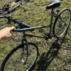Women’s Bike, Helmet, And Bike Rack