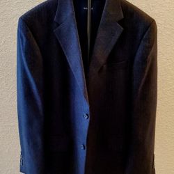 NAUTICA MENS SPORTS COAT BLAZER-SIZE 40R-NAVY BLUE-VERY CLEAN!