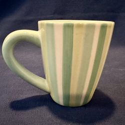 Starbucks Barista 2002 Teal Striped Mug