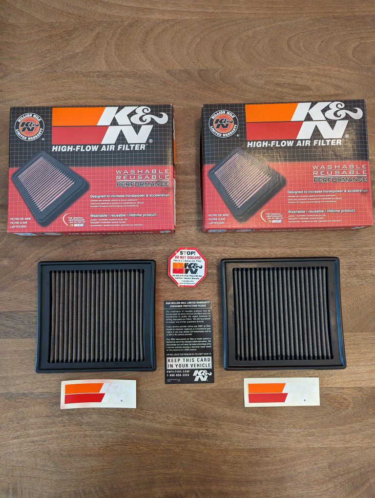 K & N   Air Filters (Set of 2)
